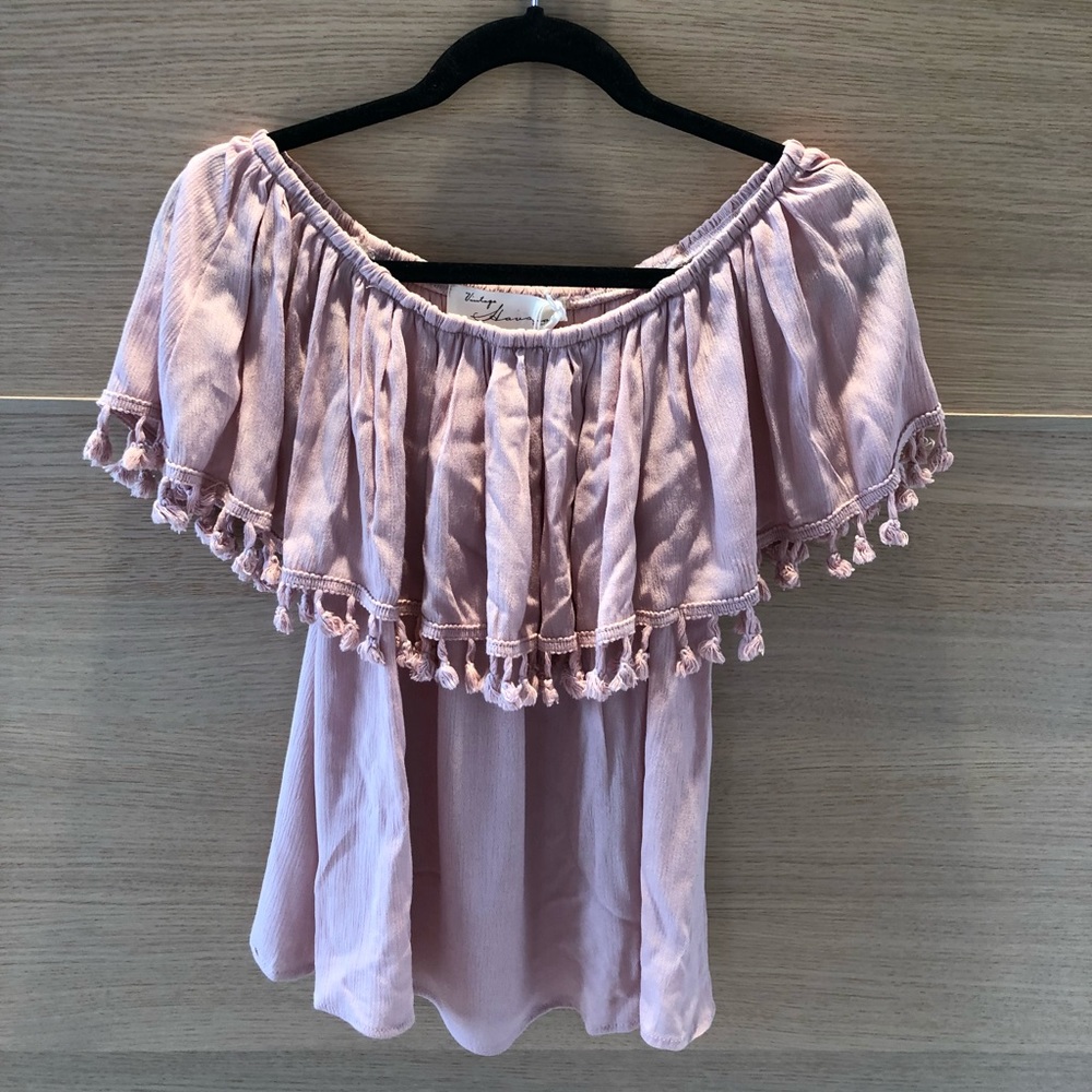 Vintage Havana off the shoulder top